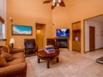 Condo 69-1 two car garage rental condo in El Dorado Ranch, San Felipe - living room tv